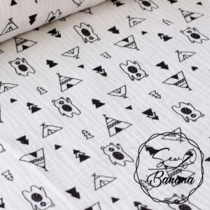 tipi and bear muslin