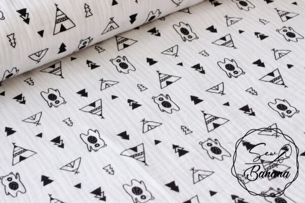 tipi and bear muslin