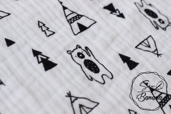tipi and bear muslin
