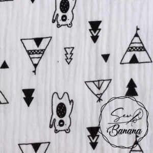tipi and bear muslin