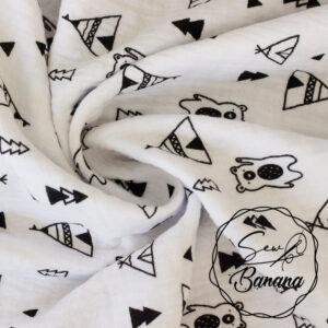 tipi and bear muslin