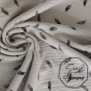 dreamy feathers muslin