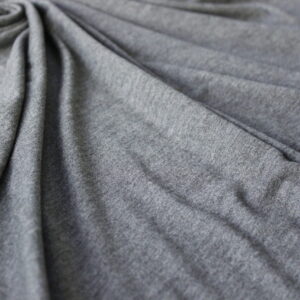 charcoal gray melange jersey