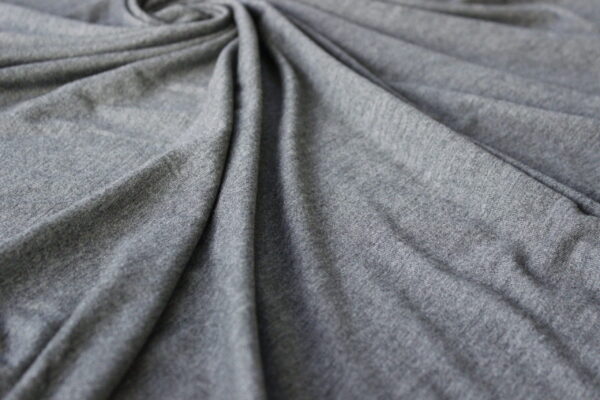 charcoal gray melange jersey