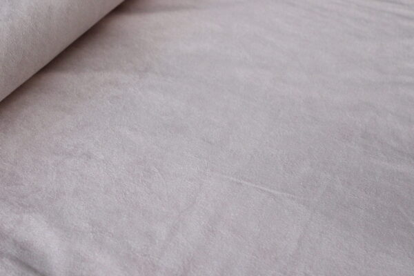 pale pink stretch suede