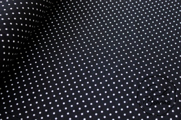 black dots viscose jersey