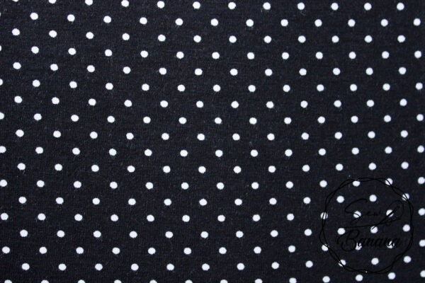 black dots viscose jersey