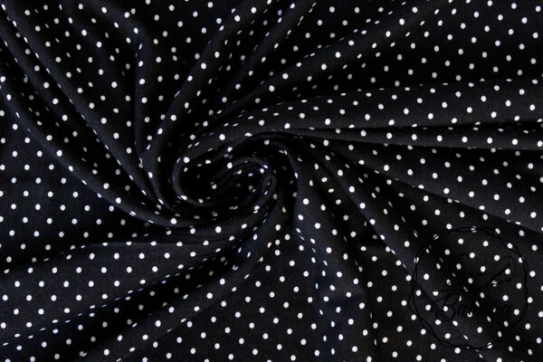 black dots viscose jersey
