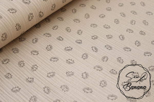 hedgehog mushroom muslin