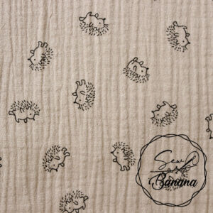 hedgehog mushroom muslin