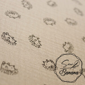 hedgehog mushroom muslin