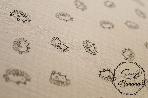 hedgehog mushroom muslin
