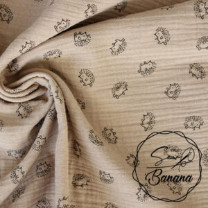 hedgehog mushroom muslin