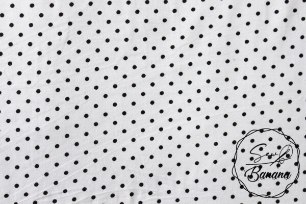 white dots viscose jersey