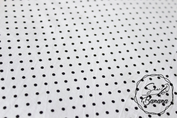 white dots viscose jersey