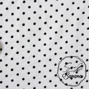 white dots viscose jersey