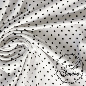 white dots viscose jersey