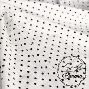white dots viscose jersey