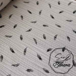 dreamy feathers muslin