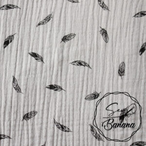 dreamy feathers muslin