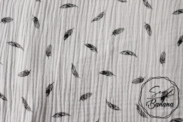 dreamy feathers muslin