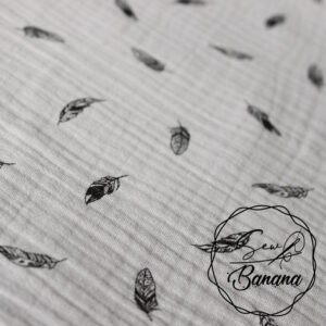 dreamy feathers muslin