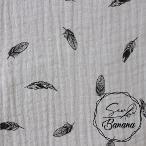 dreamy feathers muslin