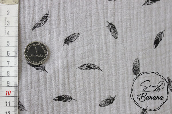 dreamy feathers muslin