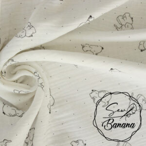little baby elephant muslin