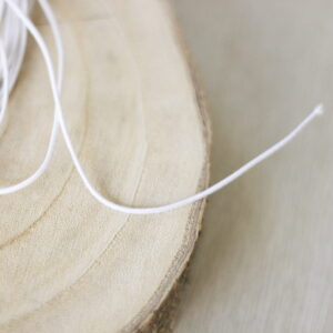 1,5 mm elastic round white