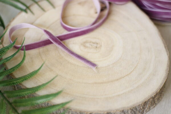 Dusty Lavender 1cm velvet ribbons