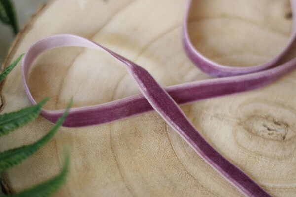 Dusty Lavender 1cm velvet ribbons