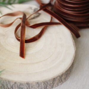 Smoked Paprika 1 cm velvet ribbon