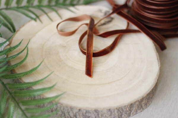 Smoked Paprika 1 cm velvet ribbon