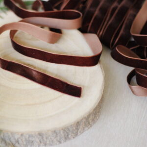 velvet ribbon rum raisin 1,7 cm