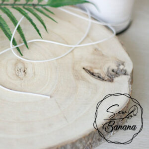 1,5 mm round elastic white