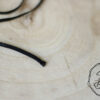 black 3mm flat elastic