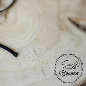 black 3mm flat elastic