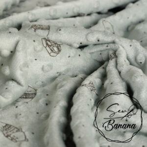minky fleece sky gray