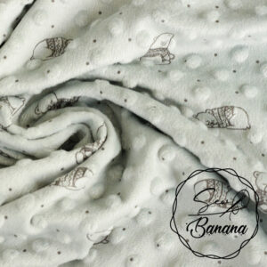 minky fleece sky gray