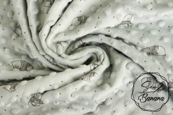 minky fleece sky gray