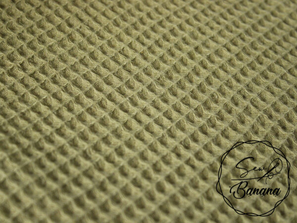 Capulet Olive waffle piqué