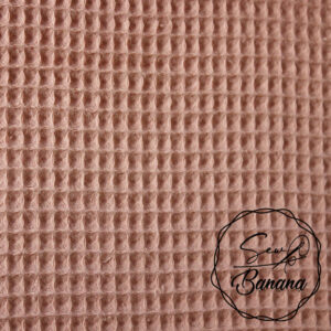 Peach Beige waffle piqué